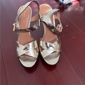 Coach Metallic Gold Women's Sandals
